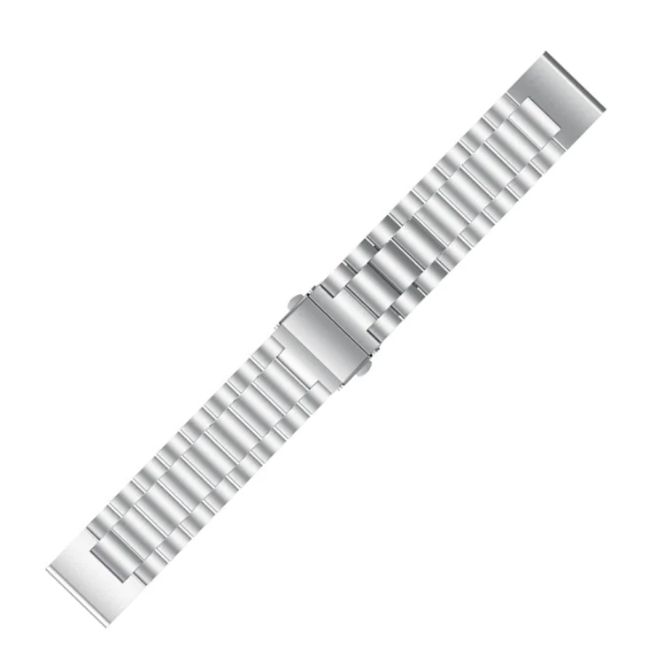 SYA00732401_3.webp For Garmin Fenix 5 Three-Bead Stainless Steel Metal Watchband(Silver) - Image 4
