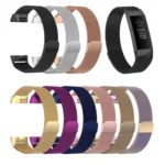 Stainless Steel Magnet Wrist Strap for FITBIT Charge 4, Large Size: 210x18mm - Image 5