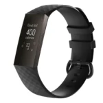 Diamond Pattern Silicone Wrist Strap Watch Band for Fitbit Charge 3 Small Size:190*18mm - Image 3