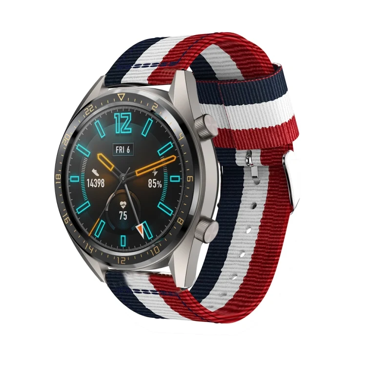 22mm For Huawei Watch GT2e GT2 46mm Nylon single ring strap