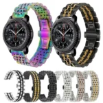 22mm For Huawei Watch GT2e GT2 46mm Seven Stainless Steel Straps - Image 6