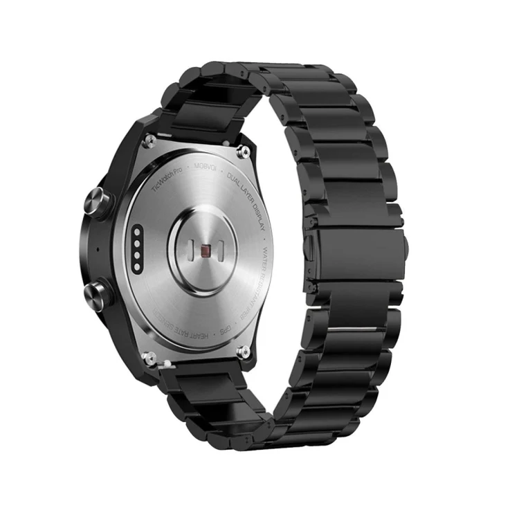 SYA00966001A_3.webp 22mm For Huawei Watch GT2e GT2 46mm Three Flat Buckle Stainless Steel Straps - Image 4