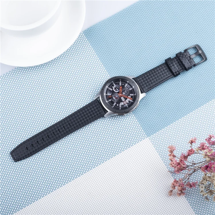 SYA00966101A_3.webp 22mm For Huawei Watch GT2e GT2 46mm Carbon fiber leather strap - Image 5