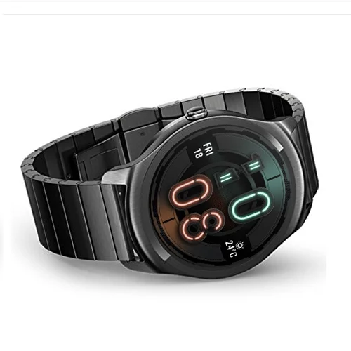 SYA00966201A_2.webp 22mm For Huawei Watch GT2e / GT2 46mm A Butterfly Clasp Stainless Steel Strap - Image 3