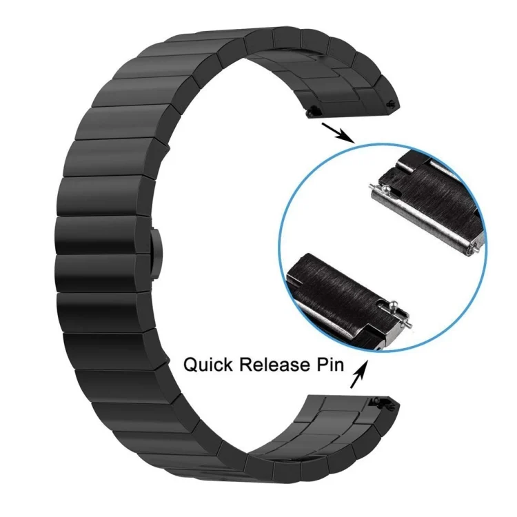 SYA00966201A_3.webp 22mm For Huawei Watch GT2e / GT2 46mm A Butterfly Clasp Stainless Steel Strap - Image 4