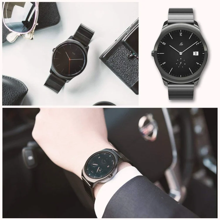 SYA00966201A_5.webp 22mm For Huawei Watch GT2e / GT2 46mm A Butterfly Clasp Stainless Steel Strap - Image 6