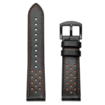 22mm For Huawei Watch GT2e / GT2 46mm Plum Blossom Hole Leather Strap - Image 6