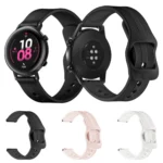 20mm For  Huawei Watch GT2 42mm / Galaxy Watch Active 2 / Huami GTS/GTR 42MM Silicone Strap with Japanese Buckle - Image 2