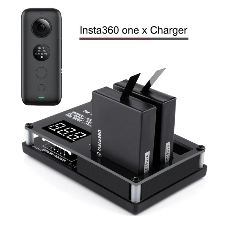 TBD0191378401A_1.webp Micro USB 3 PCS Battery Charger for Insta360 ONE X Panoramic Camera - Image 2