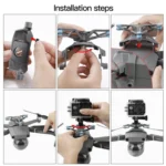 RCSTQ RCGEEK for DJI Mavic 2 Multi-function Expansion Bracket Shock Mount Set - Image 7