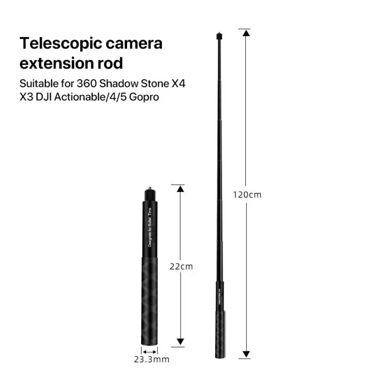 TBD0500010_1.webp 1.2m Selfie Stick for Insta360 ONE X and ONE Sport Camera Handle Accessories - Image 2