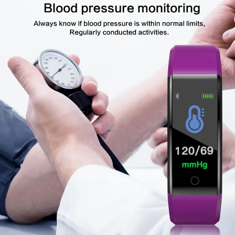 TBD050684001A_2.webp ID115 Plus Smart Bracelet Fitness Heart Rate Monitor Blood Pressure Pedometer Health Running Sports SmartWatch for IOS Android - Image 3