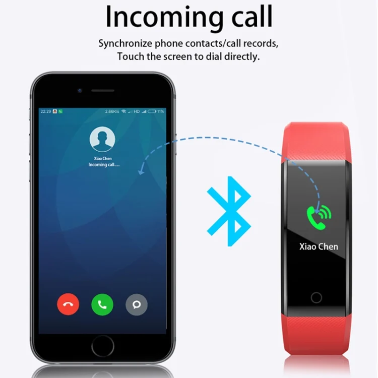 TBD050684001A_5.webp ID115 Plus Smart Bracelet Fitness Heart Rate Monitor Blood Pressure Pedometer Health Running Sports SmartWatch for IOS Android - Image 6