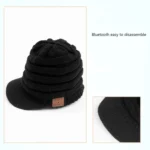YZ Binaural Call Music Bluetooth Cap Winter Warm Wireless Headset Cap - Image 3
