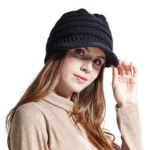 YZ Binaural Call Music Bluetooth Cap Winter Warm Wireless Headset Cap - Image 5