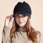 YZ Binaural Call Music Bluetooth Cap Winter Warm Wireless Headset Cap - Image 7