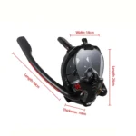 Snorkeling Mask Double Tube Silicone Full Dry Diving Mask Adult Swimming Mask Diving Goggles - Image 3