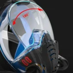 Snorkeling Mask Double Tube Silicone Full Dry Diving Mask Adult Swimming Mask Diving Goggles - Image 9