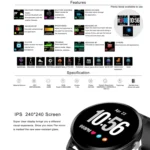 V11 Smartwatch Real-time Heart Rate Blood Pressure Monitor Multi-sport mode Breathing Light Smart Watch for Android IOS Phone - Image 2