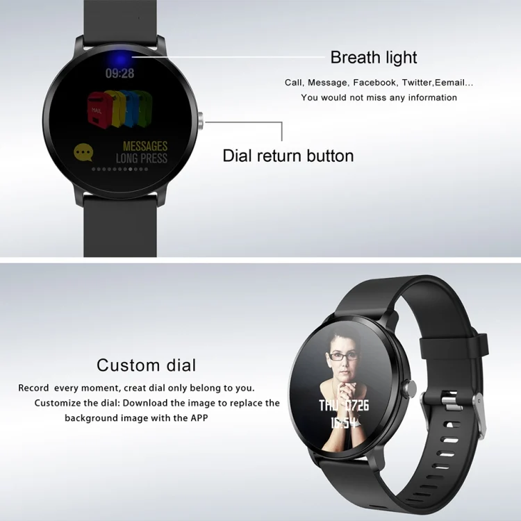 TBD057127601C_4.webp V11 Smartwatch Real-time Heart Rate Blood Pressure Monitor Multi-sport mode Breathing Light Smart Watch for Android IOS Phone - Image 5