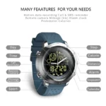 NX02 Sport Smartwatch IP67 Waterproof Support Tracker Calories Pedometer Smartwatch Stopwatch Call SMS Reminder - Image 5