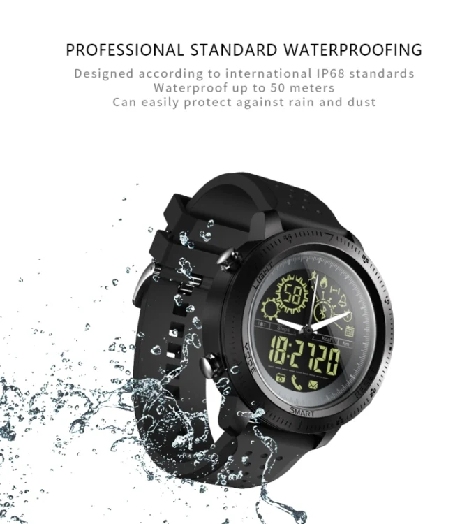 TBD057152601A_6.webp NX02 Sport Smartwatch IP67 Waterproof Support Tracker Calories Pedometer Smartwatch Stopwatch Call SMS Reminder - Image 7