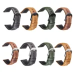 Smart Quick Release Watch Strap Crazy Horse Leather Retro Strap For Samsung Huawei,Size: - Image 2