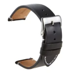 First Layer Retro Cowhide Frosted Bottom Leather Quick Release Ultra-Thin Universal Watch Strap, Size: