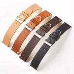 First Layer Retro Cowhide Frosted Bottom Leather Quick Release Ultra-Thin Universal Watch Strap, Size: - Image 7