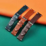 HB001 Color-Changing  Retro Oil Wax Leather Ultra-Thin Universal Watch Strap - Image 3