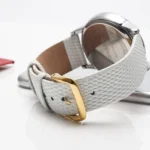 Thin Watch Chain With Calfskin Lizard Pattern Strap - Image 6