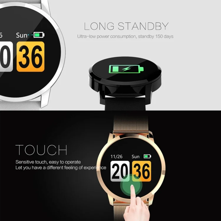 TBD059331201_B2.webp Q8 OLED Color Screen Fashion Smart Watch  IP67 Waterproof, Support Heart Rate Monitor / Blood Pressure Oxygen / Fitness Tracker - Image 3