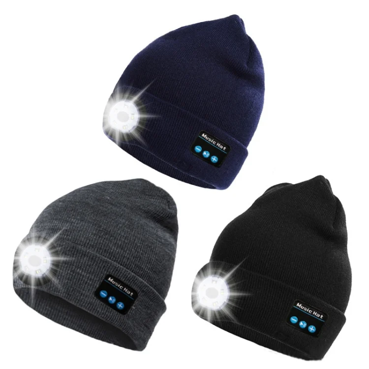 TBD0599955601_B1.webp M1-BL LED Glowing Bluetooth Music Hat Wireless Call Night Running Hat - Image 2