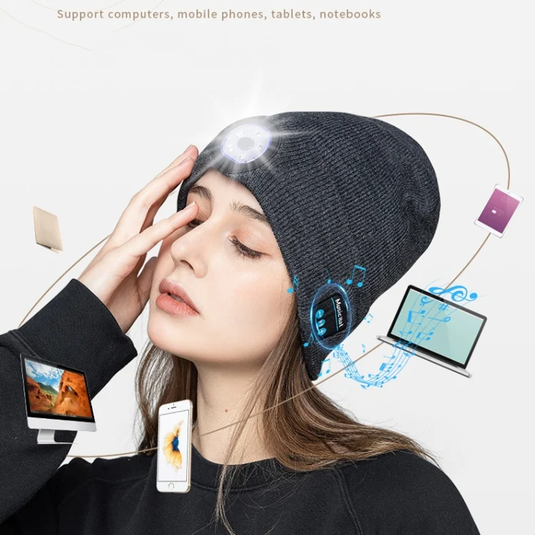 TBD0599955601_B4.webp M1-BL LED Glowing Bluetooth Music Hat Wireless Call Night Running Hat - Image 5