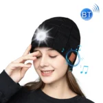 RG5-BL Bluetooth LED Lighting Music Knit Hat Plus Velvet Night Running Lamp Hat