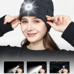 RG5-BL Bluetooth LED Lighting Music Knit Hat Plus Velvet Night Running Lamp Hat - Image 6