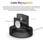 2 In 1 Smart Watch Charging Bracket Desktop Silicone Watch Charging Stand For Apple Watch - Image 4