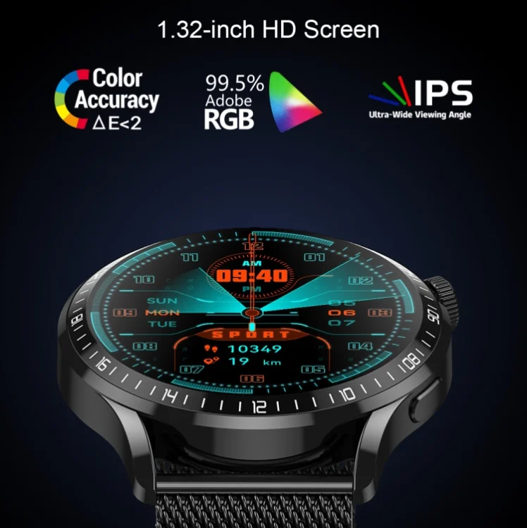 TBD0602357001_B2.webp HD2 1.32 Inch Heart Rate Detection Smart Watch - Image 3