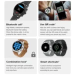 LOANIY DT70 Analog Digital Dual Display Smart Call Watch - Image 5