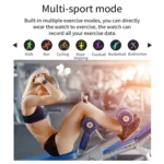 LOANIY CF80 1.08 Inch Heart Rate Monitoring Smart Bluetooth Watch - Image 6