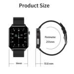 LOANIY E86 1.7 Inch Heart Rate Monitoring Smart Bluetooth Watch - Image 3