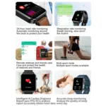 LOANIY E86 1.7 Inch Heart Rate Monitoring Smart Bluetooth Watch - Image 6