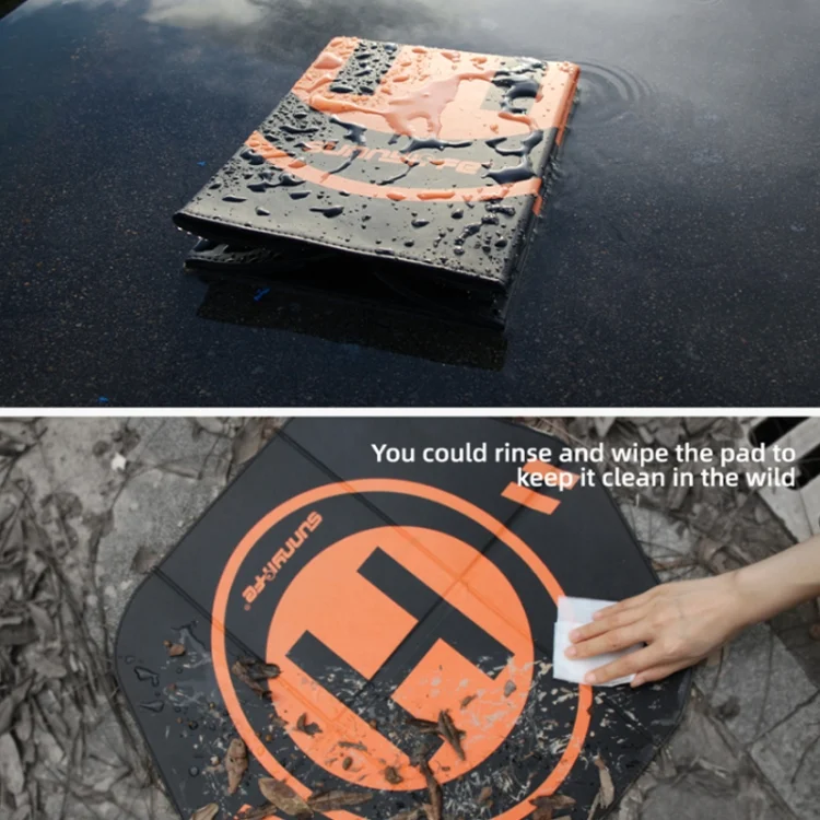 TBD06024654_5.webp Sunnylife Drone Universal Double Sided Foldable Leather Helipad,Size:55 x 50cm - Image 6
