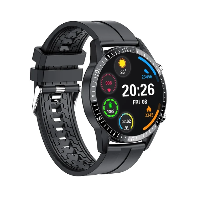 I9 1.5 Inch Heart Rate/Blood Pressure/Blood Oxygen Monitoring Watch, Color: Silver Steel