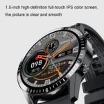 I9 1.5 Inch Heart Rate/Blood Pressure/Blood Oxygen Monitoring Watch, Color: Silver Steel - Image 4