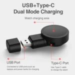 For Samsung Galaxy Watch 4 / 3 USB Mini Portable Watch Charger - Image 4