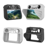 Sunnylife For DJI RC Remote Control Silicone Protective Case, Style: With Hood (Gray) - Image 2