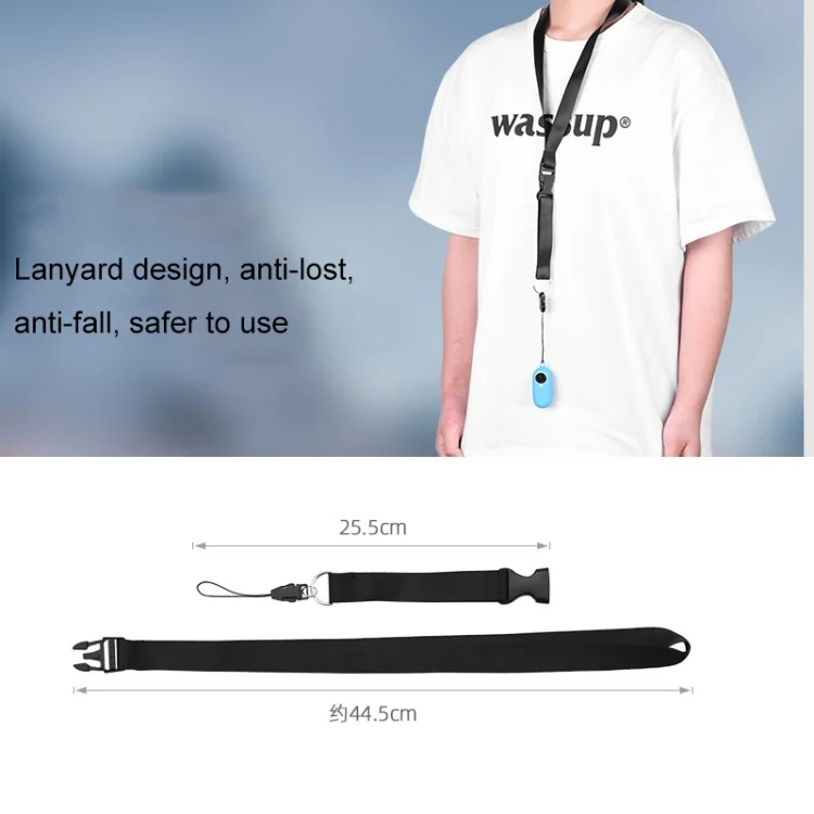 TBD0602663301_B2.webp 2 PCS Thumb Camera Silicone Case + Lanyard For Insta360 GO2 - Image 3
