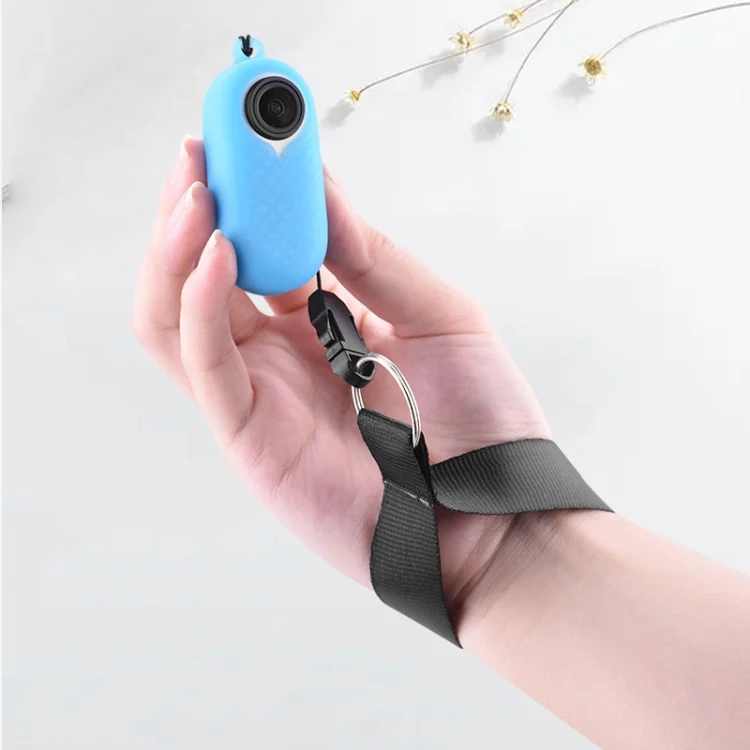 TBD0602663301_B5.webp 2 PCS Thumb Camera Silicone Case + Lanyard For Insta360 GO2 - Image 6