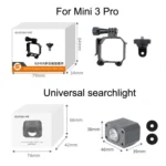 Sunnylife MM3-GZ459 For DJI Mini 3 Pro GoPro10 Action Camera Mount - Image 3
